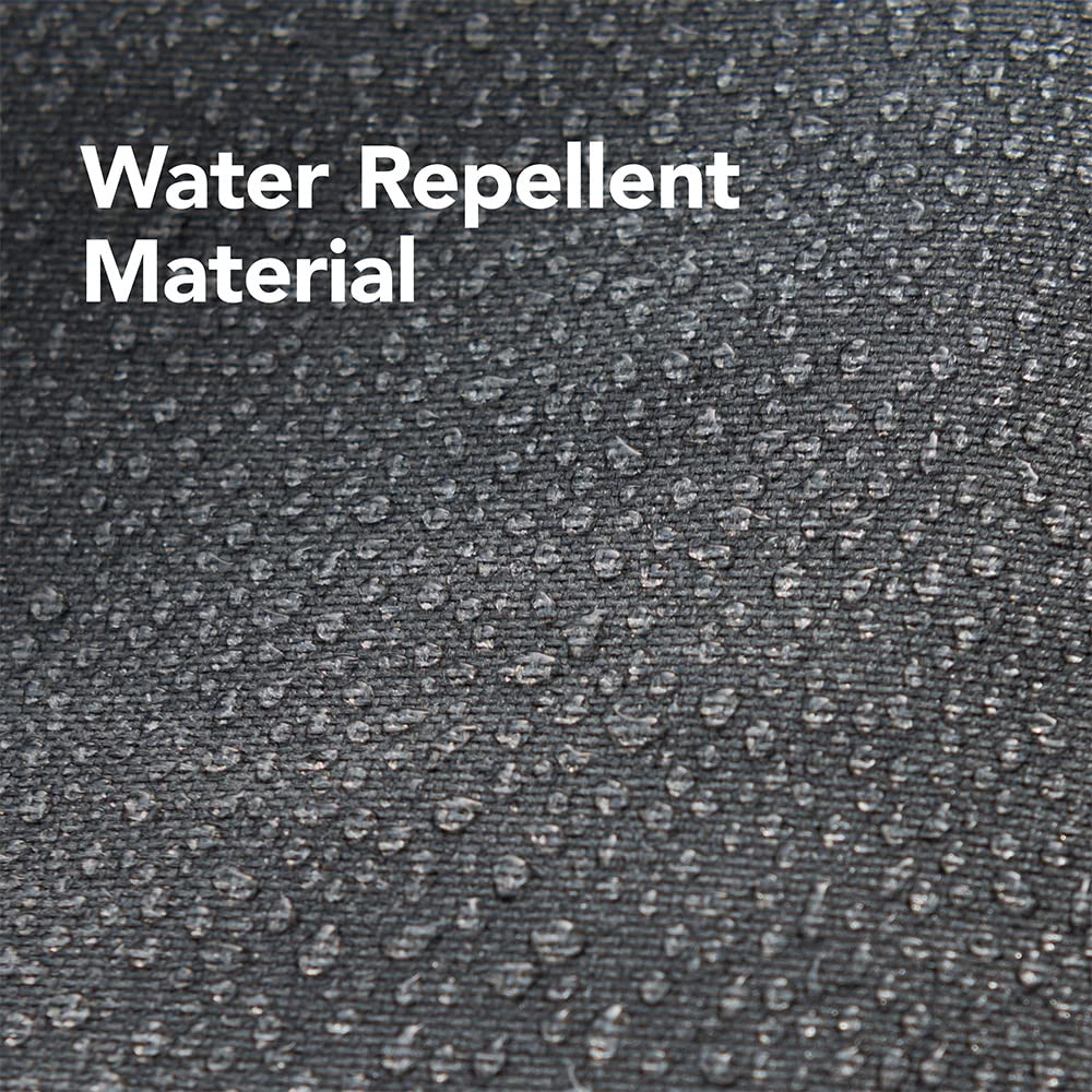 Velcro straps secure the cover against wind and precipitation