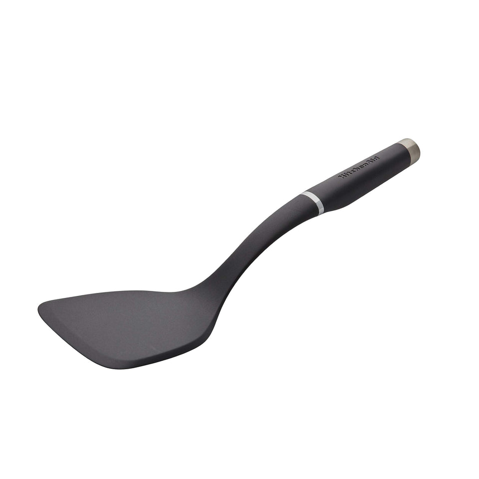 KitchenAid KO001OHOBA large turner head, safe on non-stick cookware.