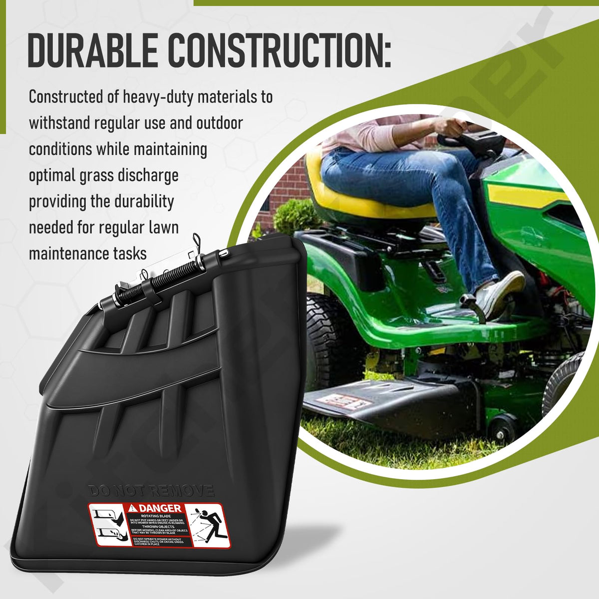 KitchenKipper AUC11996 compatibility chart highlights broad tractor support.