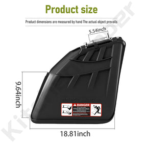 KitchenKipper AUC11996 durable-discharge kit shows rugged construction for outdoor use.