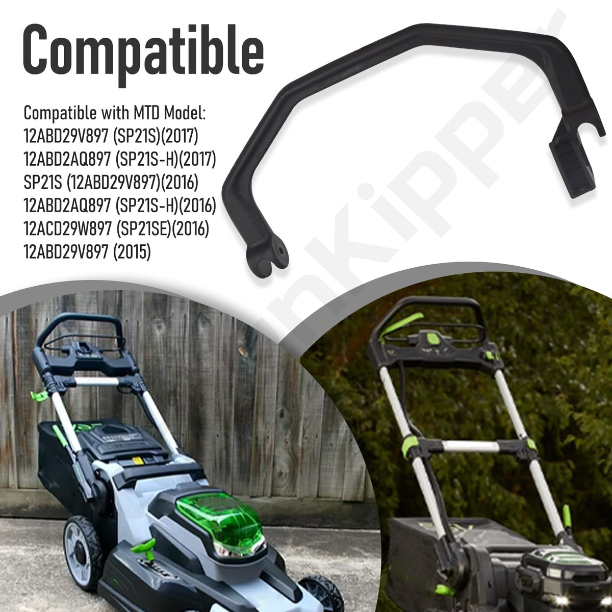 KitchenKipper drive handle for Craftsman M320 improves maneuverability.