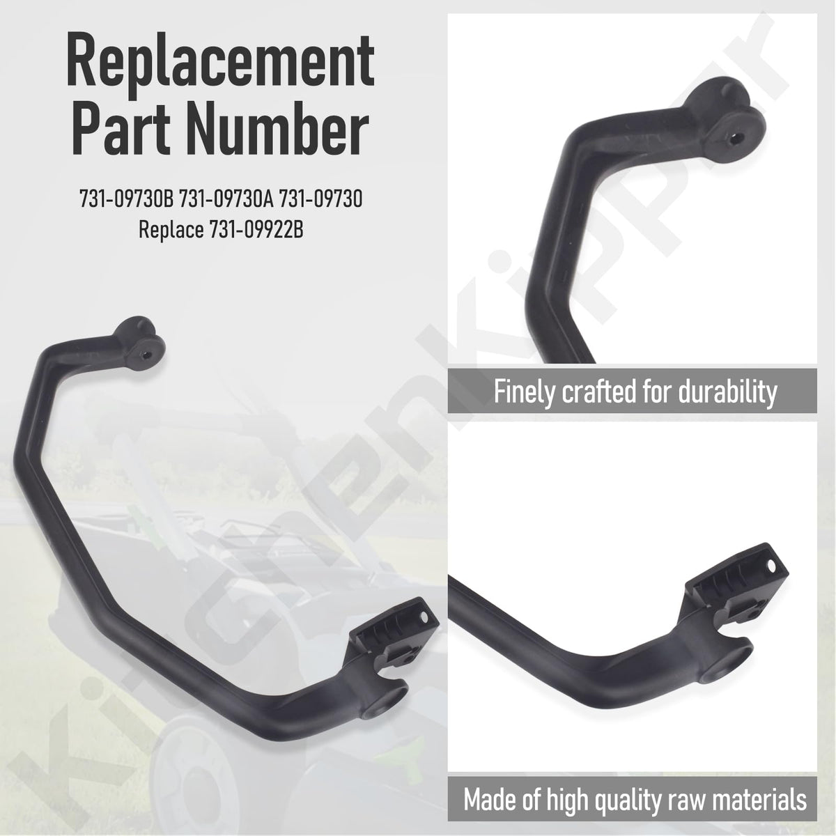 KitchenKipper drive handle for Cub Cadet SC500Z supports steady grip on hills.