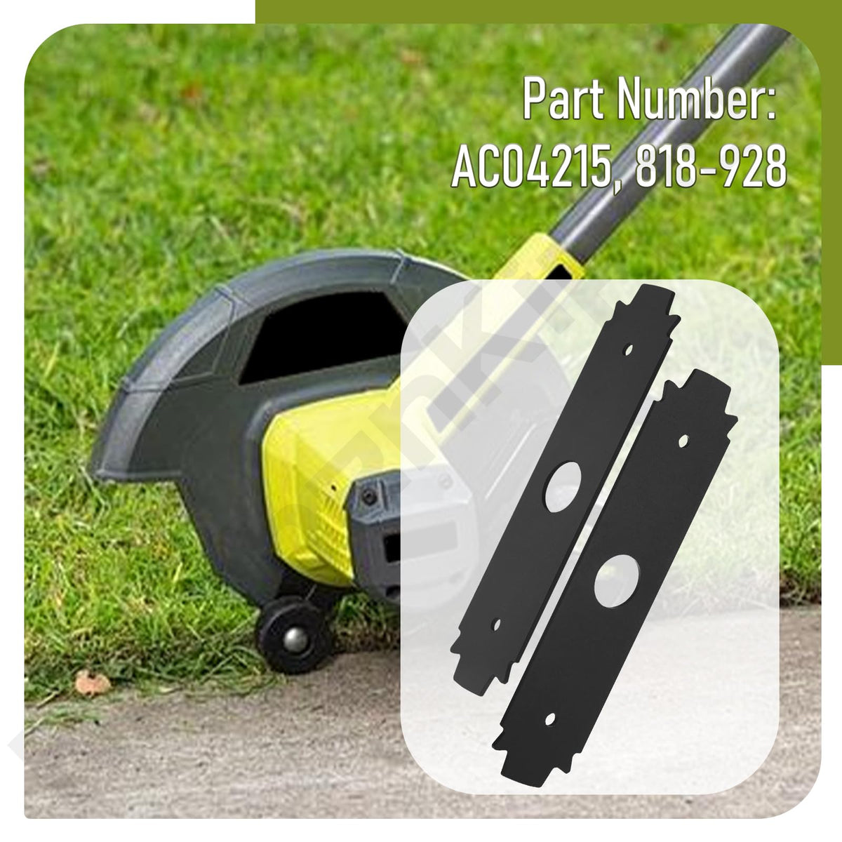 Serrated edge KitchenKipper edger blade ideal for edging along sidewalks and borders
