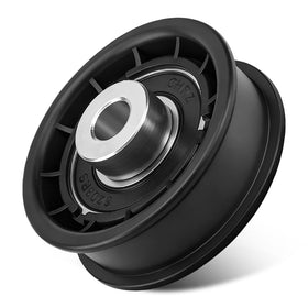 KitchenKipper flat idler pulley with 3/8 bore and 2 inch diameter for smooth belt rotation