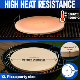 KitchenStar stainless rack supports safe, even baking