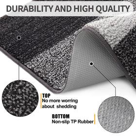 Kitinjoy absorbent dirt-trapper fibers capture rain and mud at the entry.