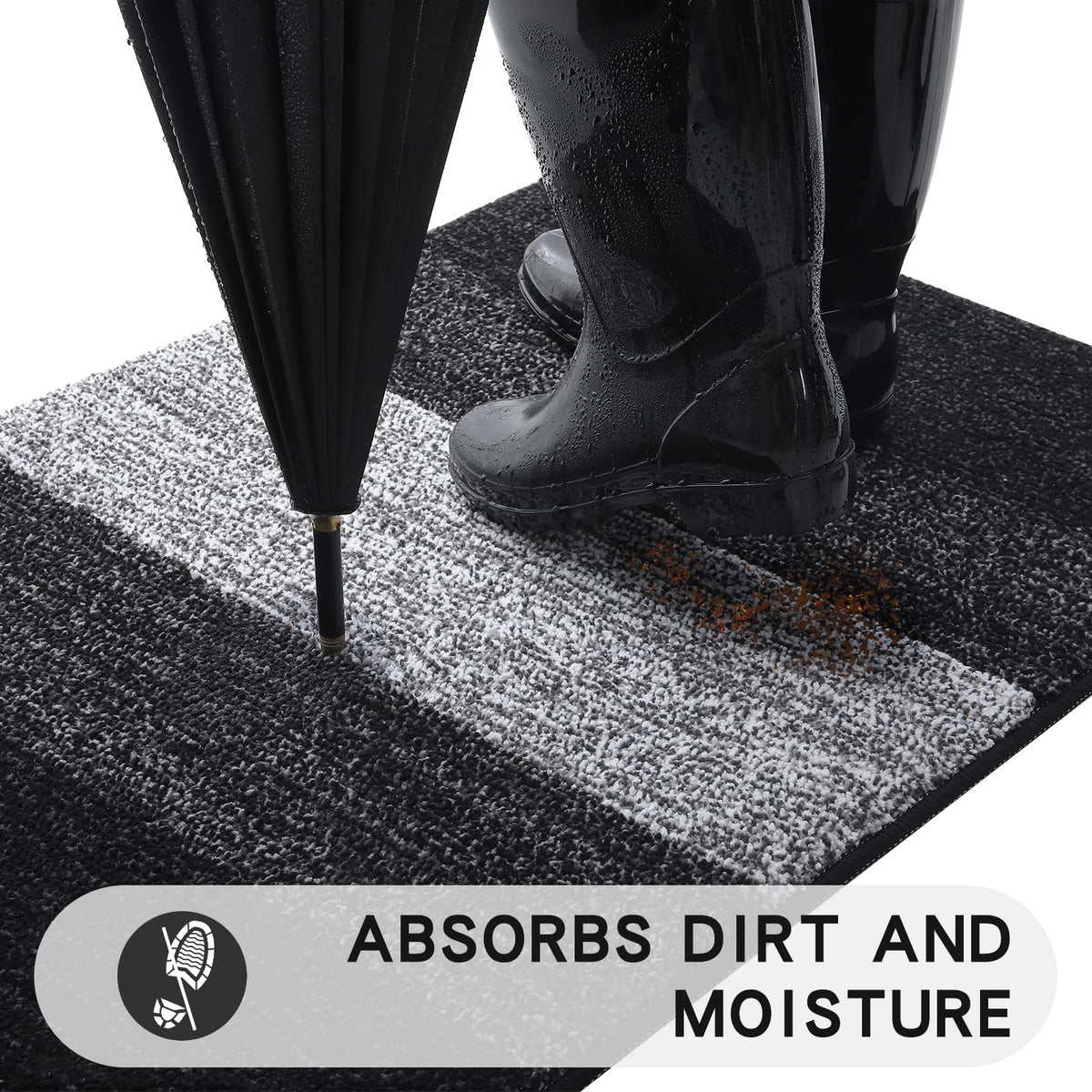 Kitinjoy absorption closeup highlighting dirt capture and water-wicking action