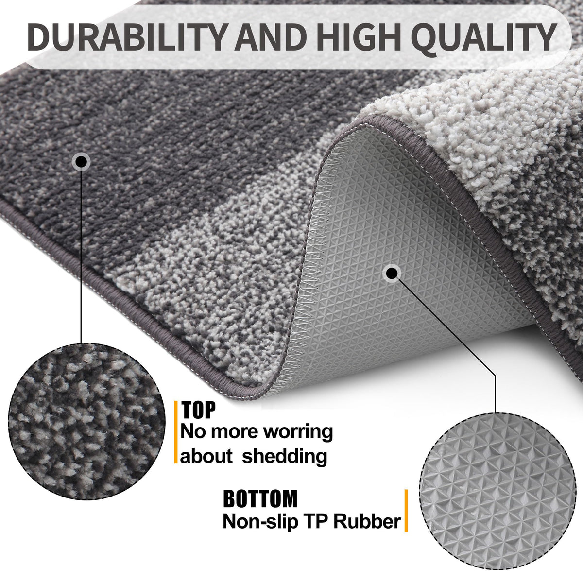 Kitinjoy mat with braided edges for long-lasting durability.