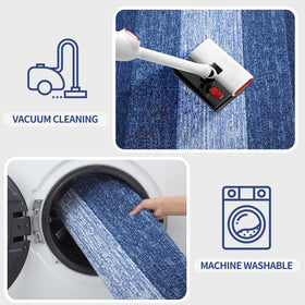 Kitinjoy door mat navy blue adds subtle style to entryways
