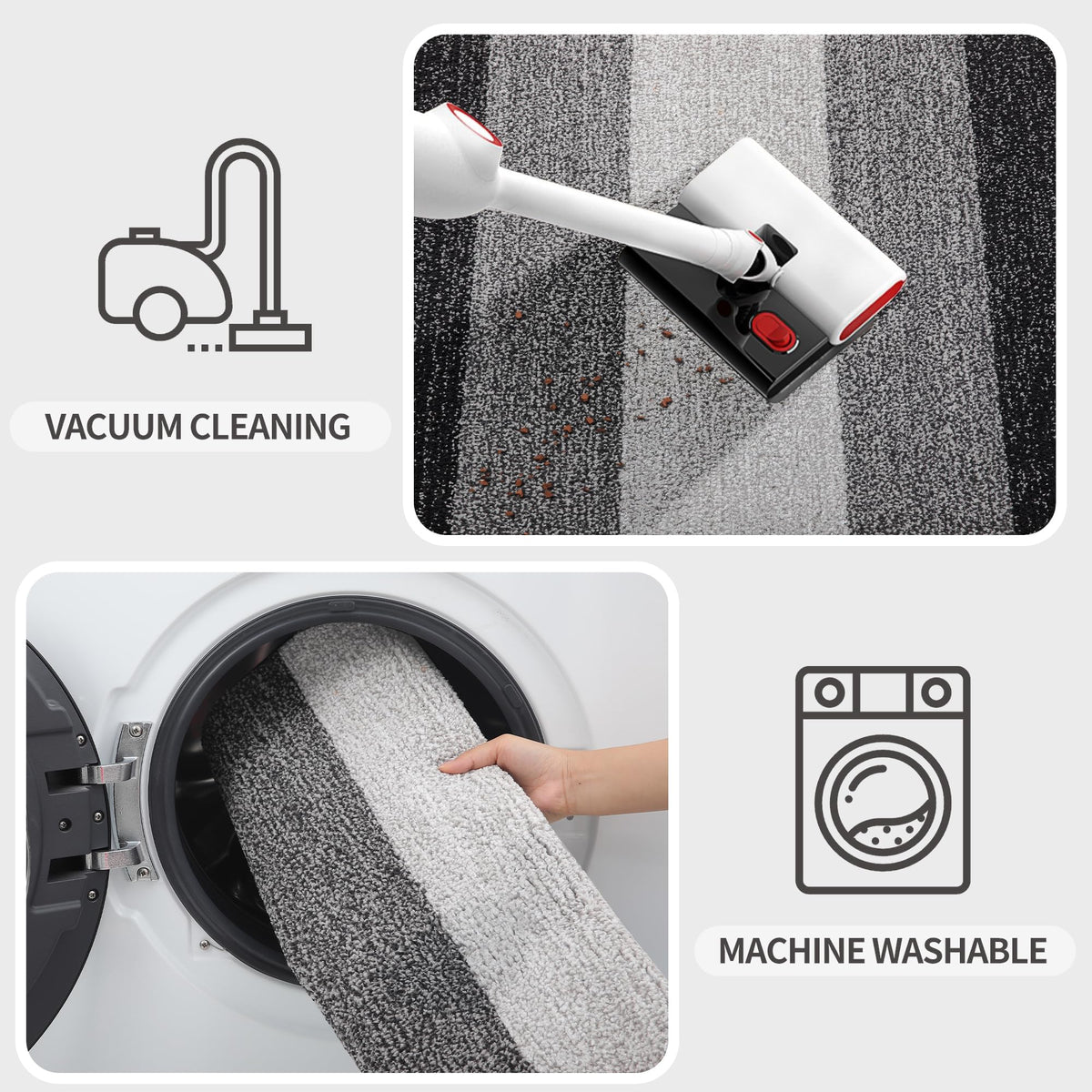 Kitinjoy versatile entrance mat for indoor and outdoor doorway use.