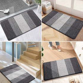 Kitinjoy entryway mat versatile for indoor and outdoor use.