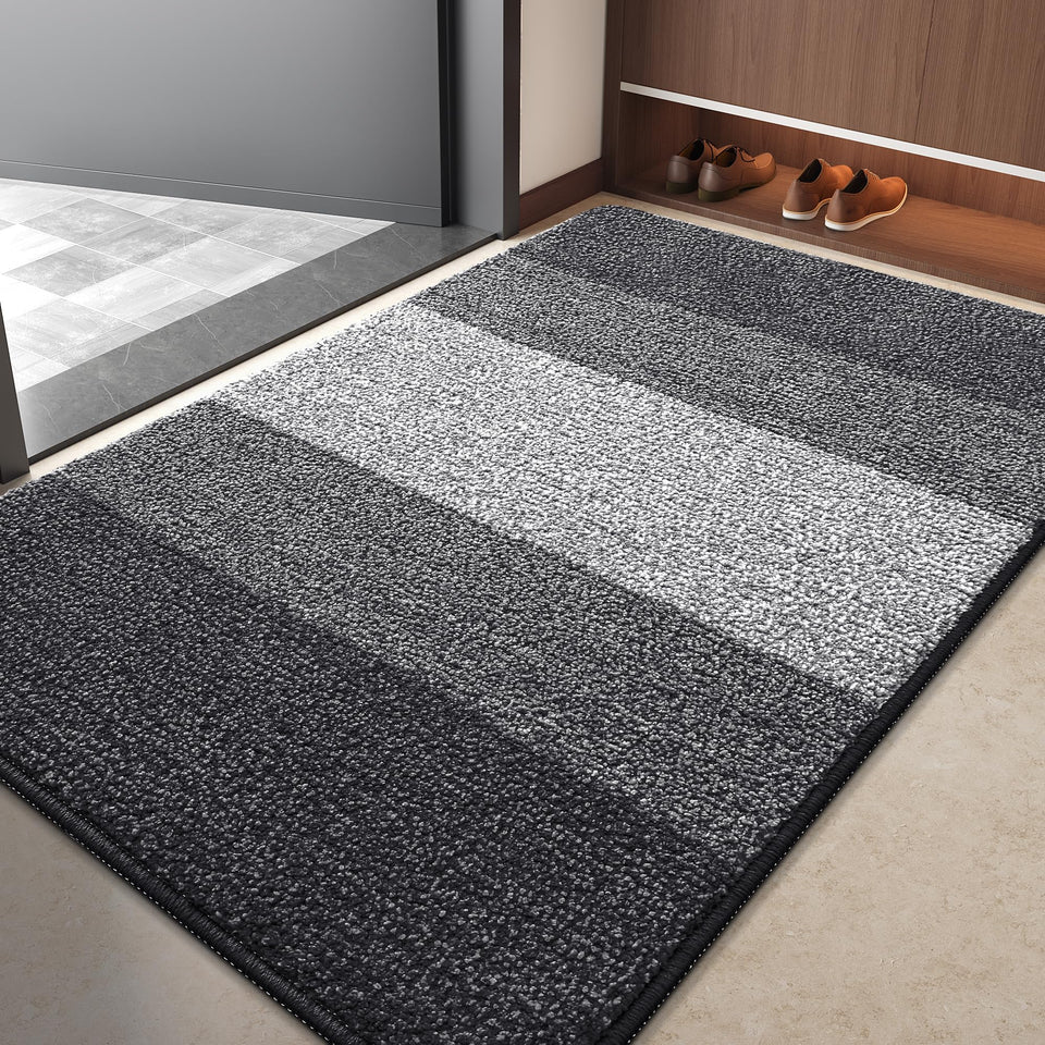 Kitinjoy doormat 40x32 traps dirt and keeps entryways clean.