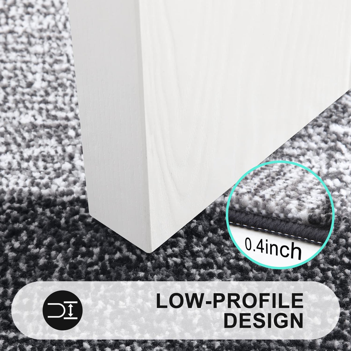 Kitinjoy low-profile entry mat fits under doors without jamming