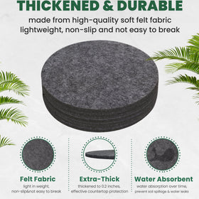 KITLAB absorbent plant mat used as a drying surface after watering