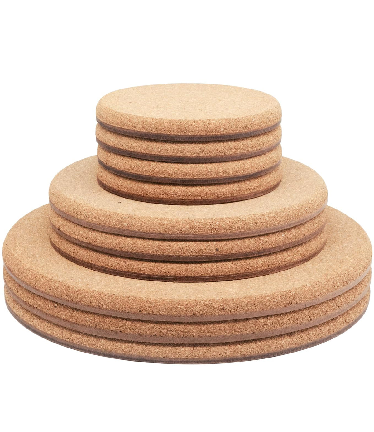 KITLAB cork plant coaster 4-inch round protects surfaces from scratches and spills