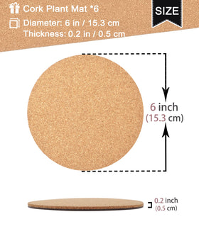 KITLAB Cork Plant Coaster close-up reveals absorbent cork and odor-free finish