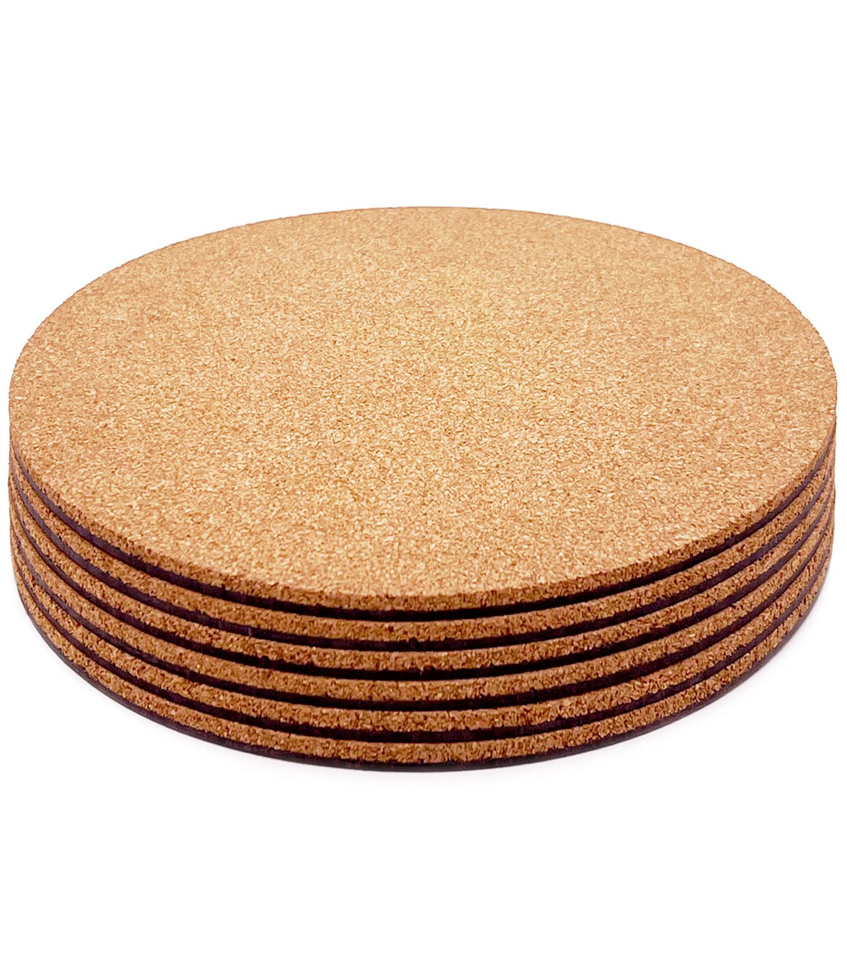 KITLAB Cork Plant Coaster decorating a patio or garden setting