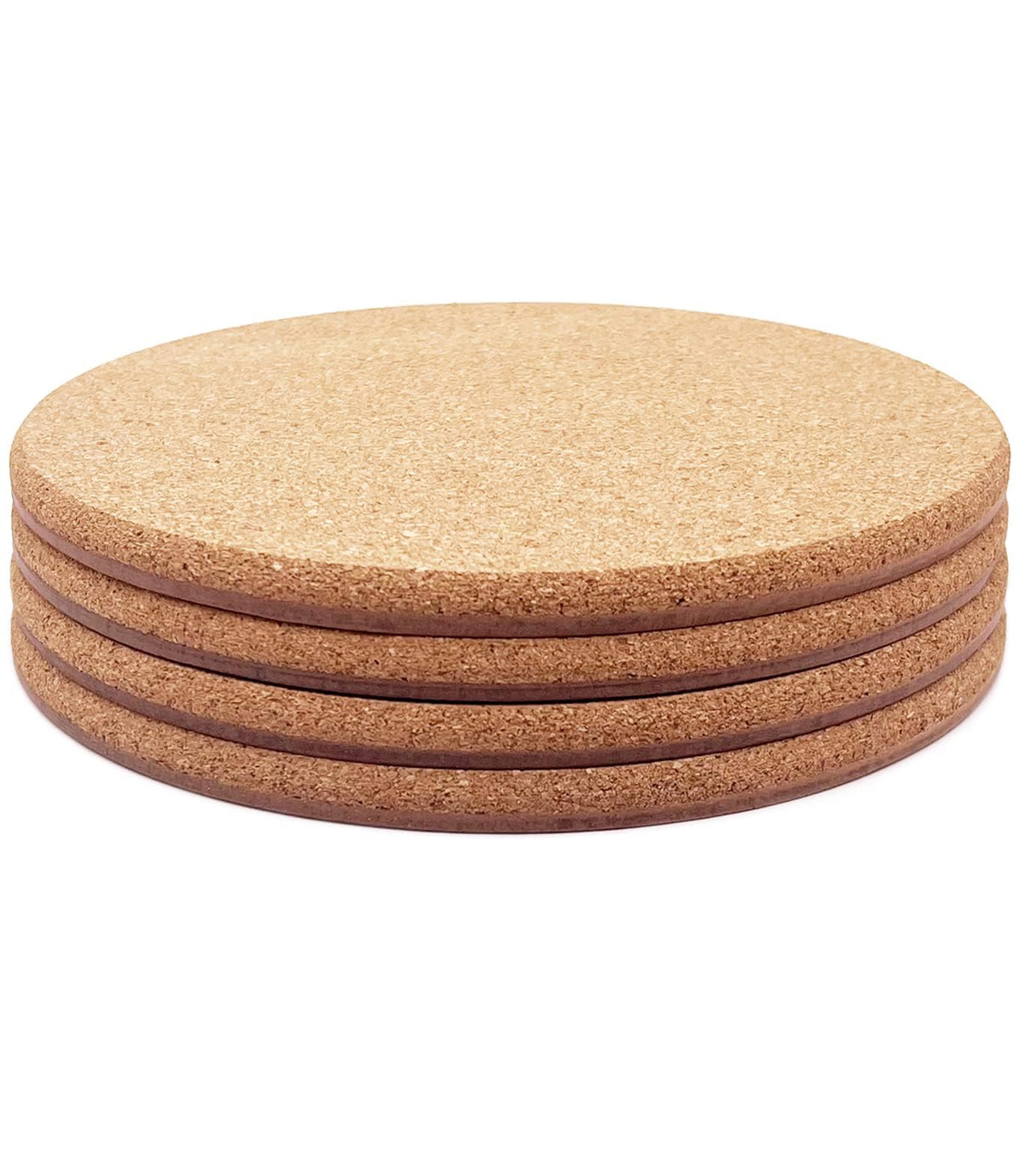 KITLAB cork plant coaster round 8-inch protects surfaces and prevents scratches