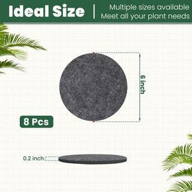 KITLAB extra thick round plant mat visible under a plant for durable surface protection