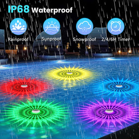 Kitloo timer-enabled pool light saves energy by automatic on/off operation.