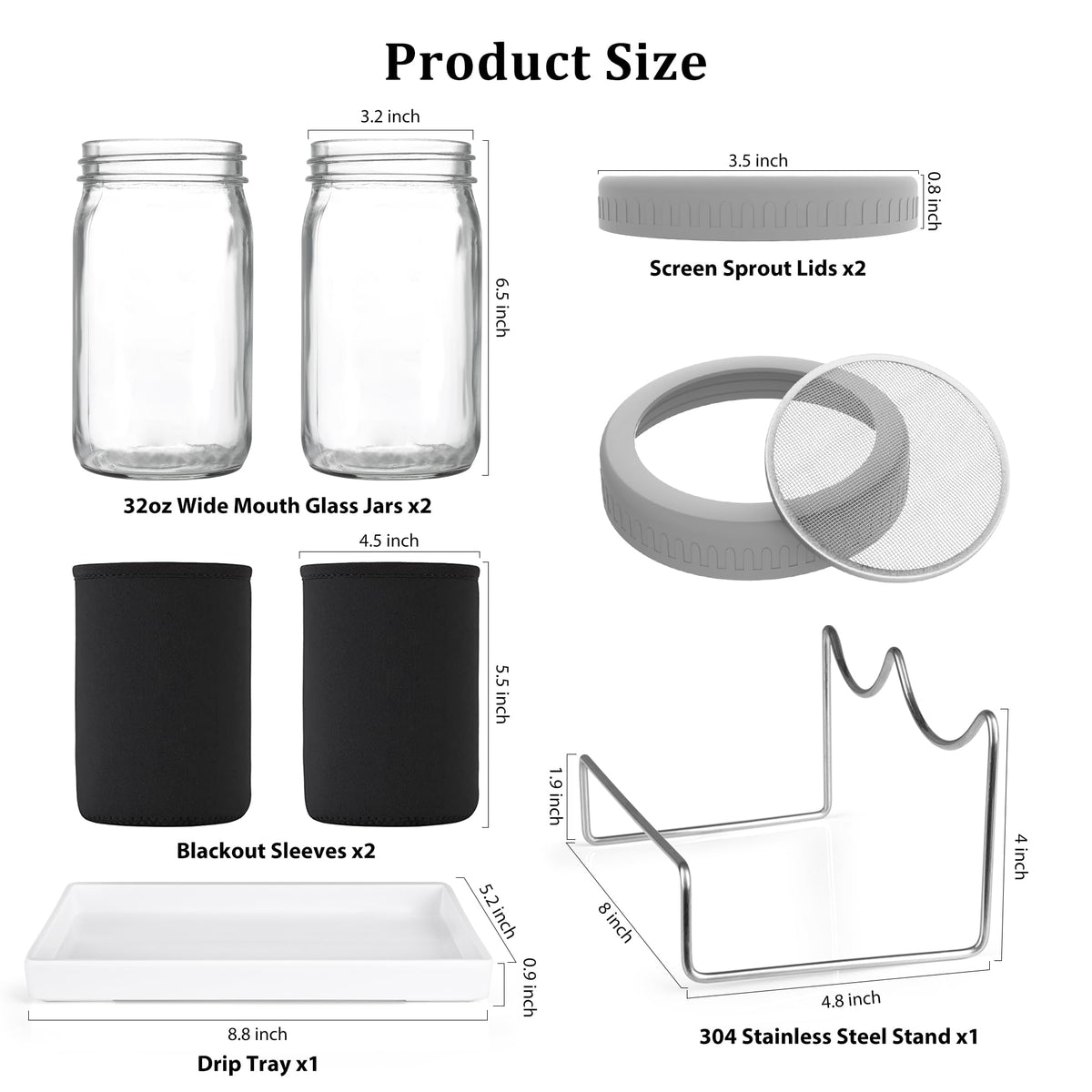 Kitmiido stainless-steel sprouter lid keeps rust away for reliable sprouts.