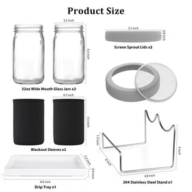 Kitmiido stainless-steel sprouter lid keeps rust away for reliable sprouts.