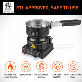Kitosun detachable handle in use for easy transport and safe maneuvering.