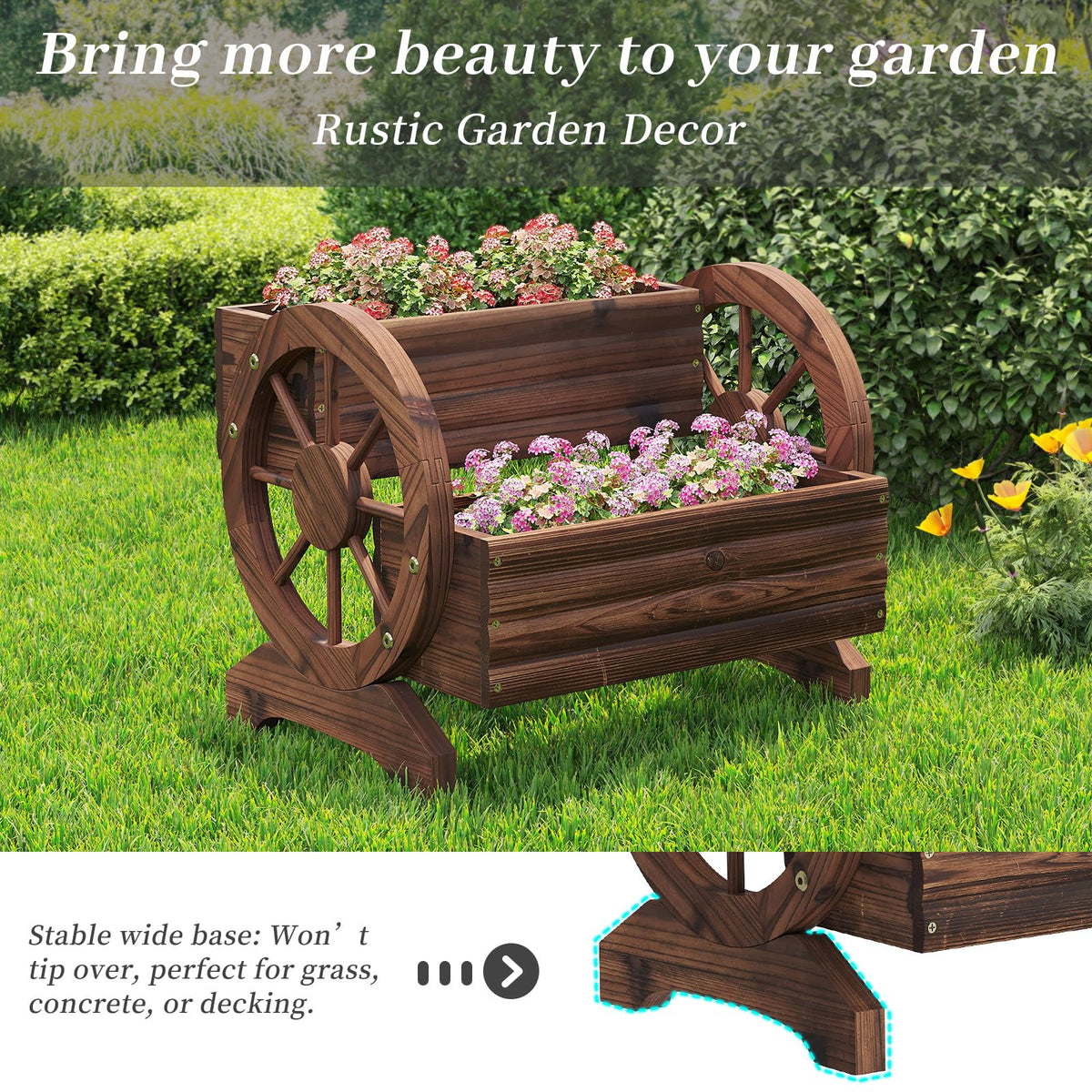 Kitsanery planter with drainage holes helps manage water for healthy plants.