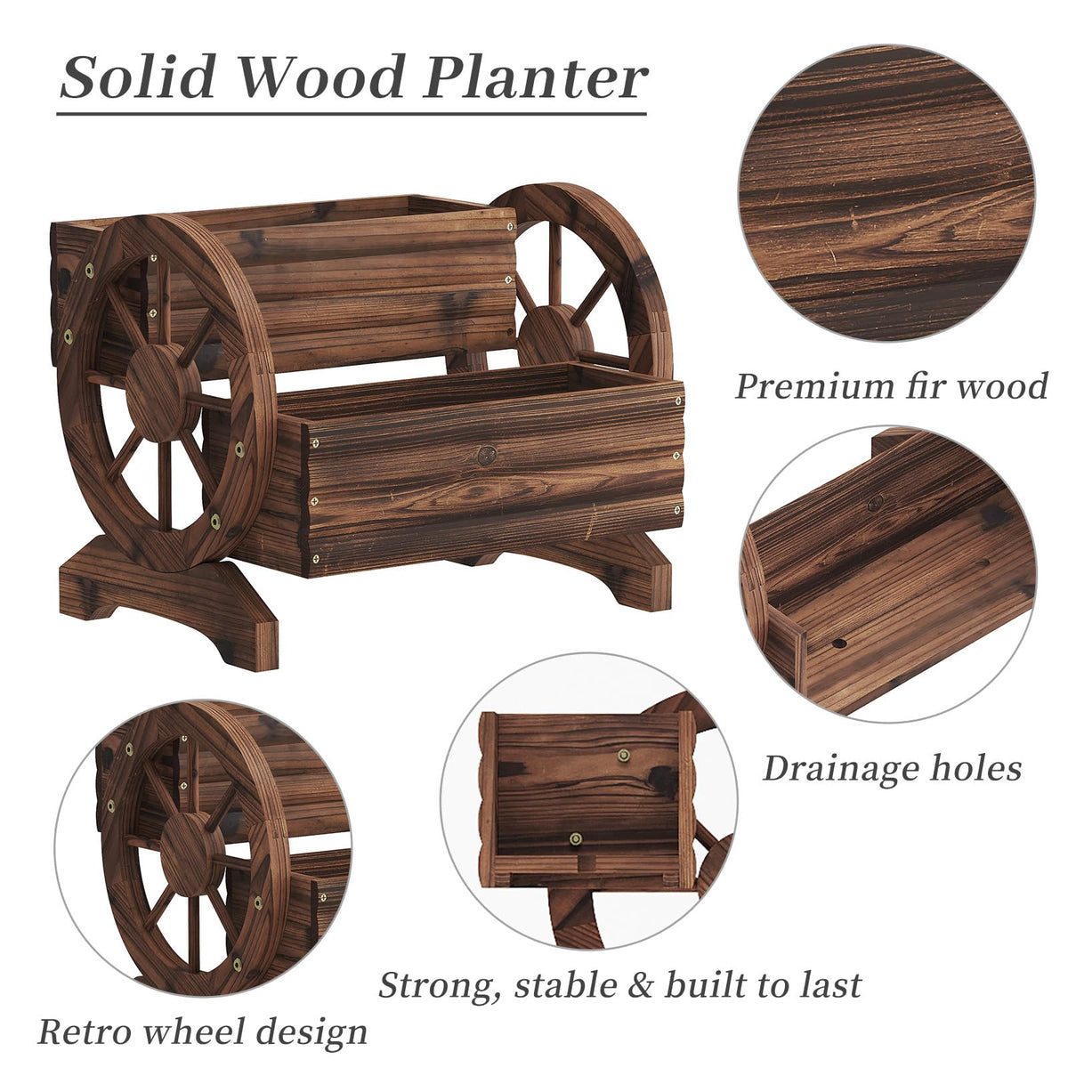 Kitsanery wheeled planter on a sunny balcony for easy repositioning.