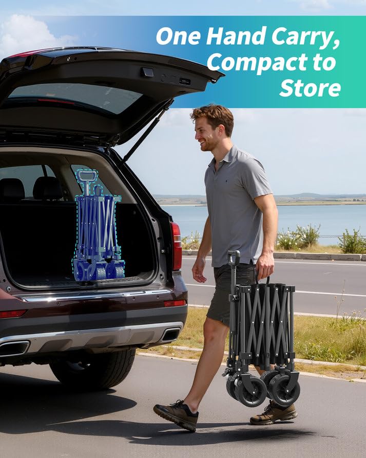 Kitsure 360-degree wheels enable smooth movement on sand and pavement