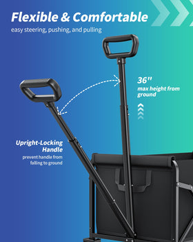 Kitsure ergonomic handle ensures comfortable grip during long hauls.