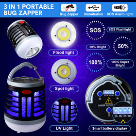 Kittmip IPX5 waterproof bug zapper shell for rain and camping.