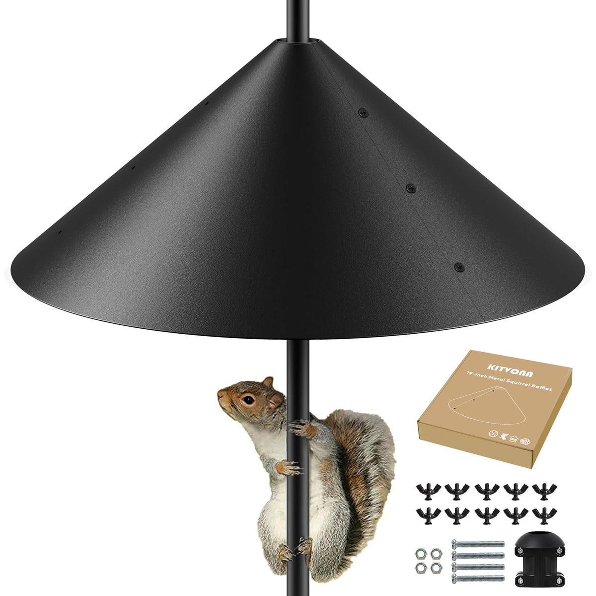 KitVONA backyard protection accessory keeps bird viewing uninterrupted.