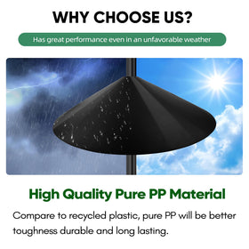 KITVONA hanging option baffle offers flexible outdoor installation.