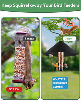 Kitvona quick assembly with included screws for any feeder pole.