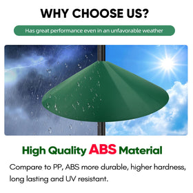 KITVONA green baffle blending with garden decor and protection
