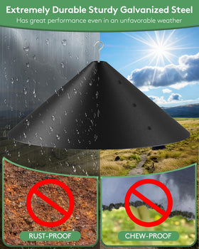 Kitvona universal compatibility fits most pole diameters for easy backyard setup.