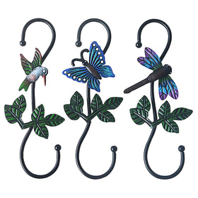Kitwinney butterfly S-hook decorative hanger for indoor plant displays.