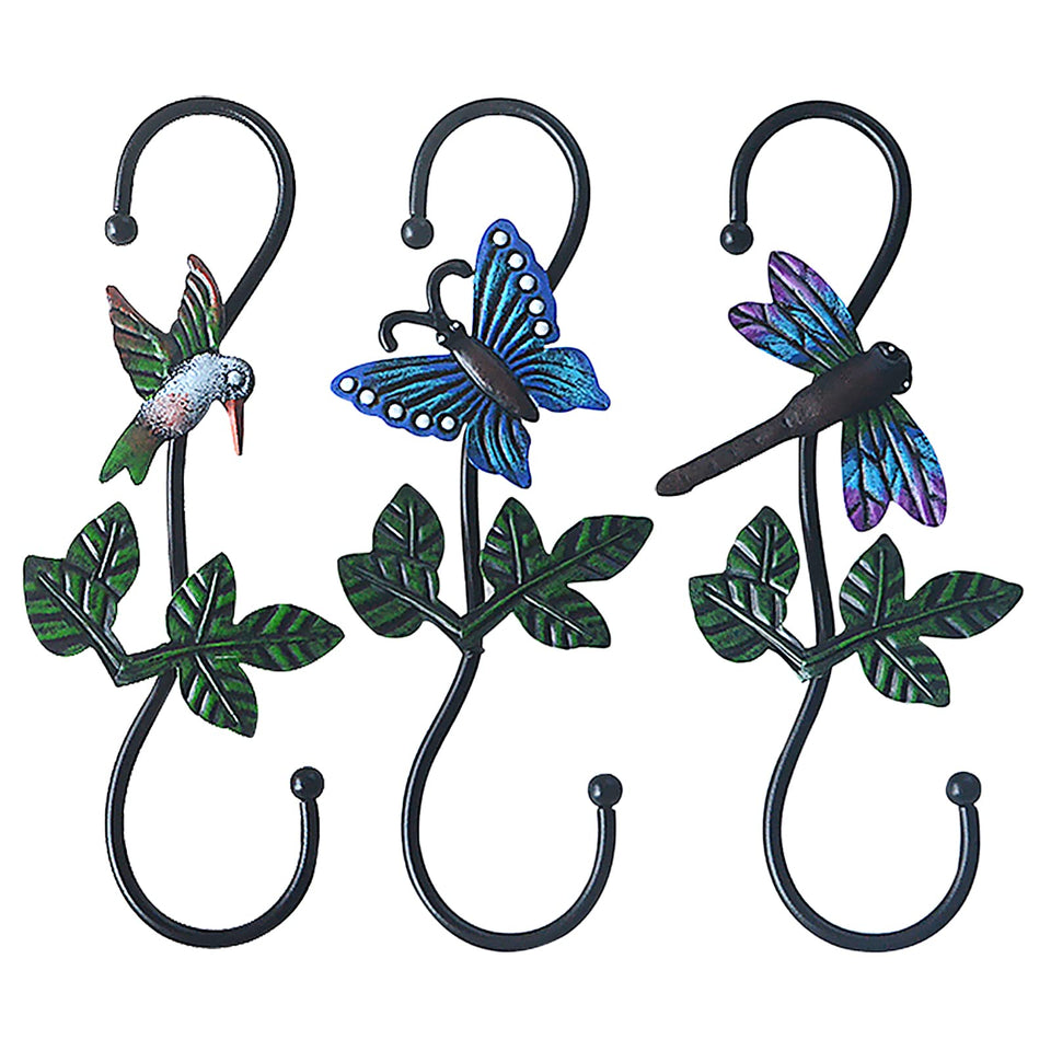 Kitwinney butterfly S-hook decorative hanger for indoor plant displays.