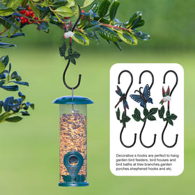 Kitwinney painted steel S-hooks support up to 44lbs.
