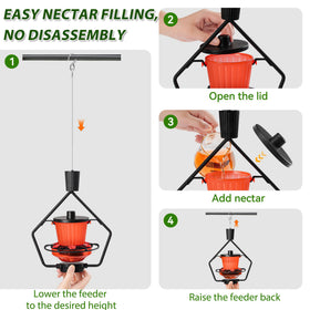 Leak-proof seal on Kitwinney feeder for mess-free refills