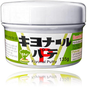 Kiyonal Bonsai Cut Paste 135g gray putty seals pruning wounds for robust, healthy bonsai.