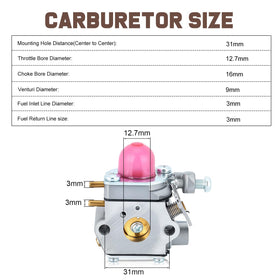 Kizut 753-06190 carburetor diaphragm close-up, durable sealing