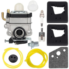 Kizut FG100 gasket and spark plug kit for sealing and ignition readiness.