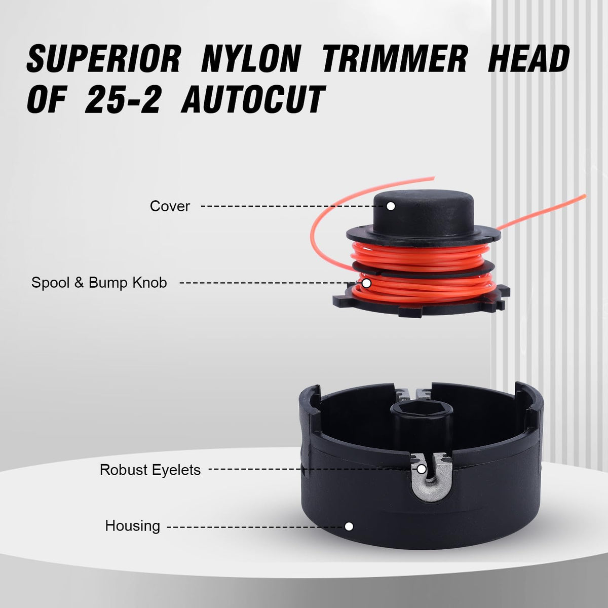 Kizut FS55R with 25-2 auto-feed demonstrates fast line release at ground taps