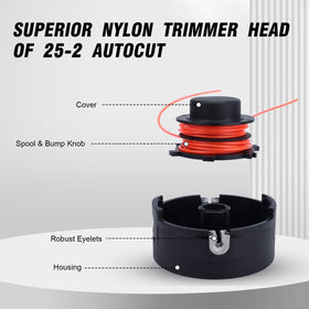 Kizut FS55R with 25-2 auto-feed demonstrates fast line release at ground taps