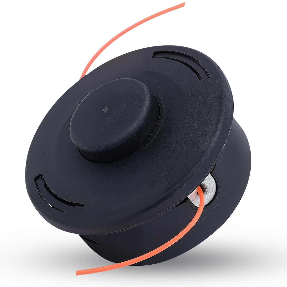 Kizut FS55R trimmer head close-up showing STIHL compatibility for quick swaps