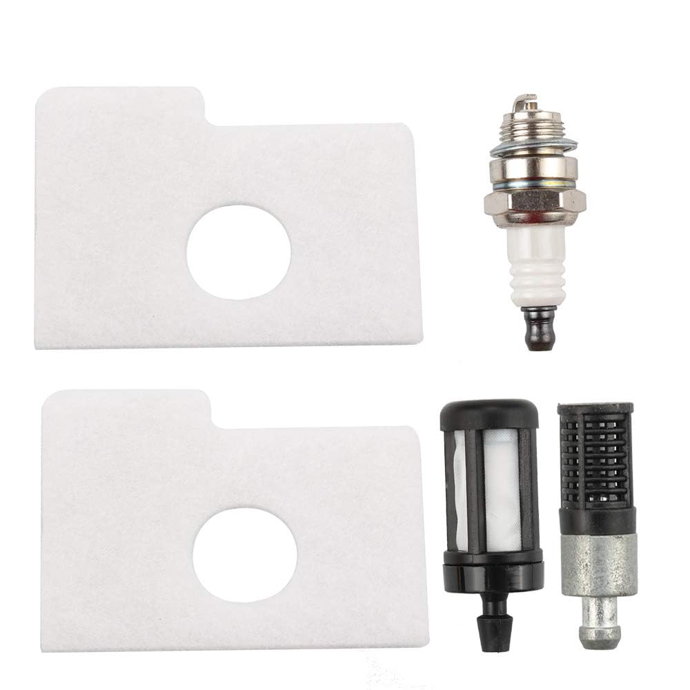 Kizut MS170/MS180 air filter kit ready for use, improving airflow and performance.