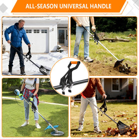 Two anti-slip pads inside the clamps ensure a secure, comfortable grip.