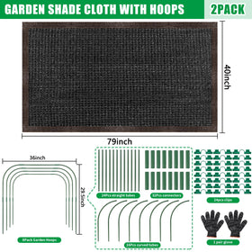 KJX heavy duty garden hoops provide sturdy support for raised beds